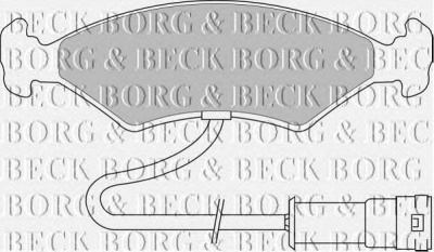 BORG & BECK bbp1104 -  Комплект тормозных колодок, дисковый тормоз